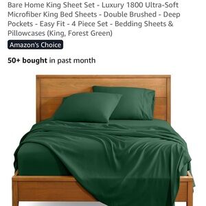 King Sheet Set - Forest Green